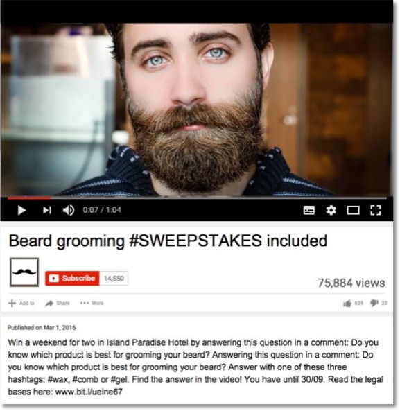 YouTube Giveaway beard grooming