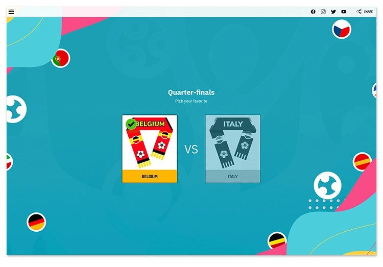 ejemplo de ronda de un torneo online