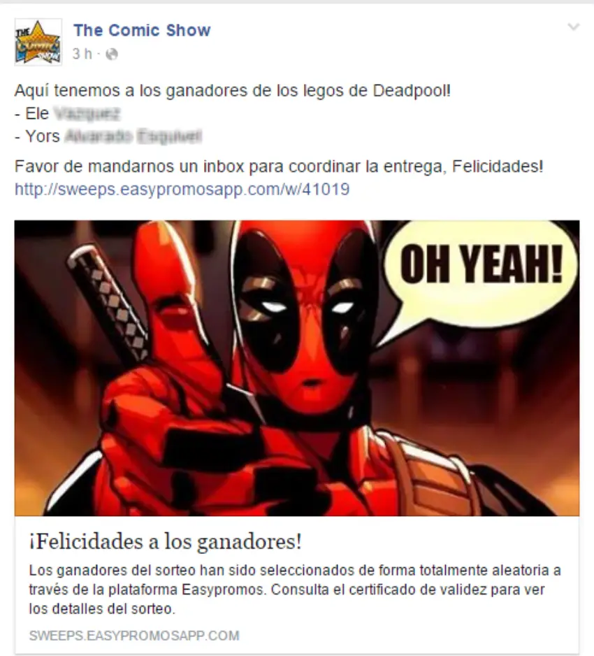 Cómo contactar con los ganadores de un sorteo en Facebook y Twitter