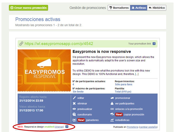 Activar plantilla responsive