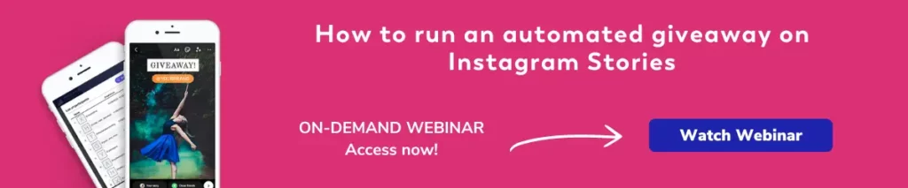 Webinar: Instagram Stories Giveaways