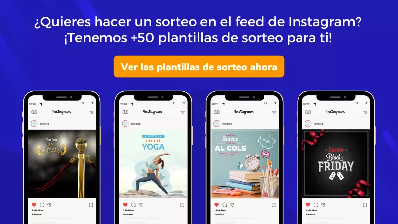 ver plantillas de sorteo en instagram