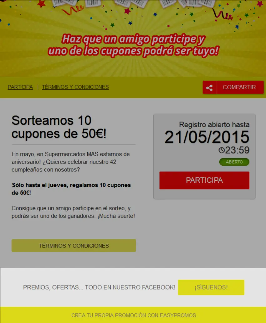 Como aumentar Me Gusta Facebook - Easypromos