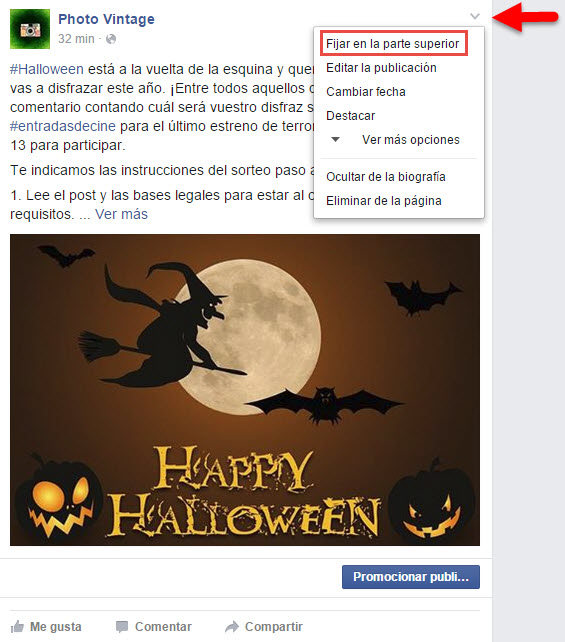 Fijar publicacion