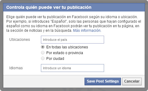 Filtrar publicacion por ubicacion