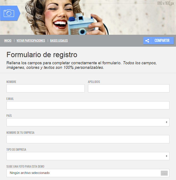 Formulario registro