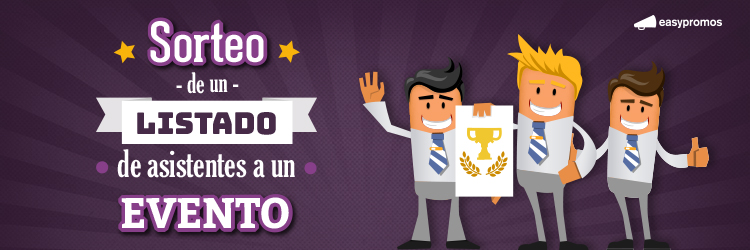 sorteo de un listado de asistentes a un evento