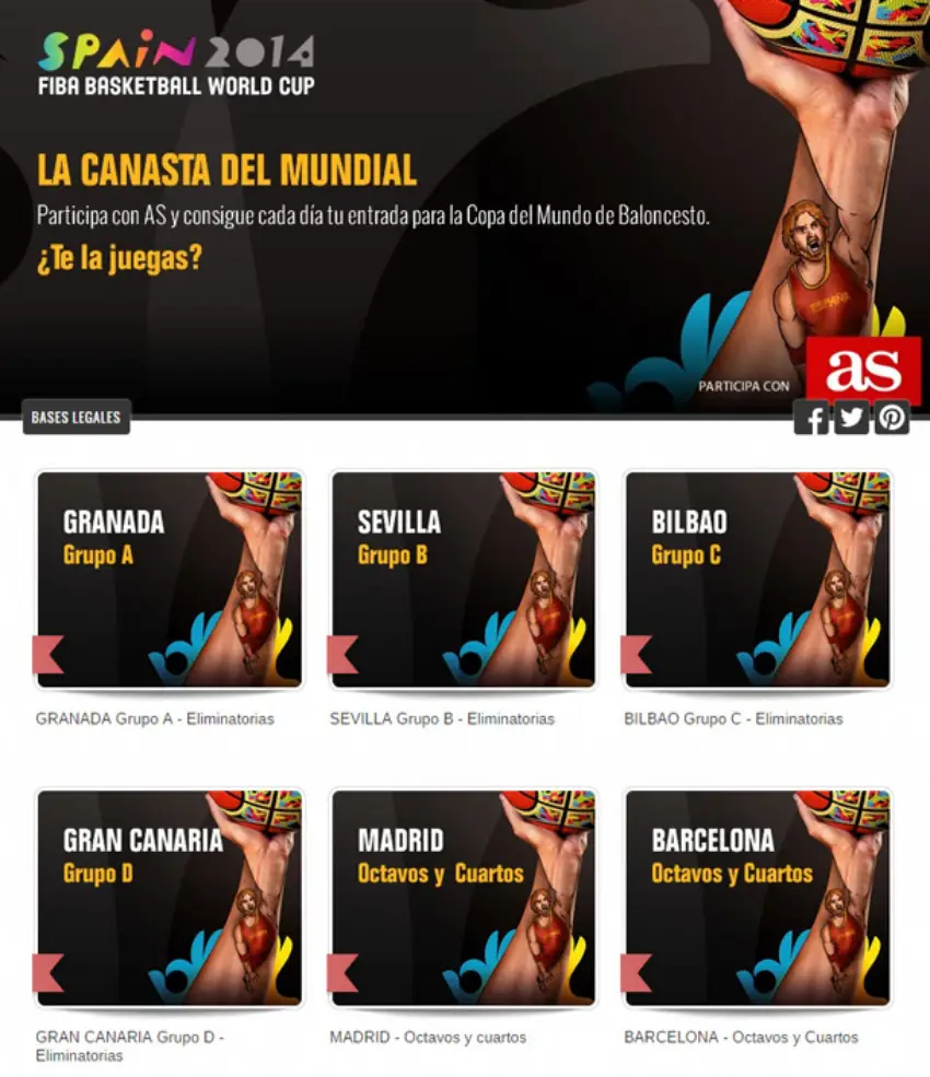 Sorteo en diferentes localidades