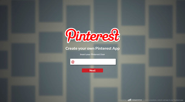 Pantalla portal Pinterest by Easypromos