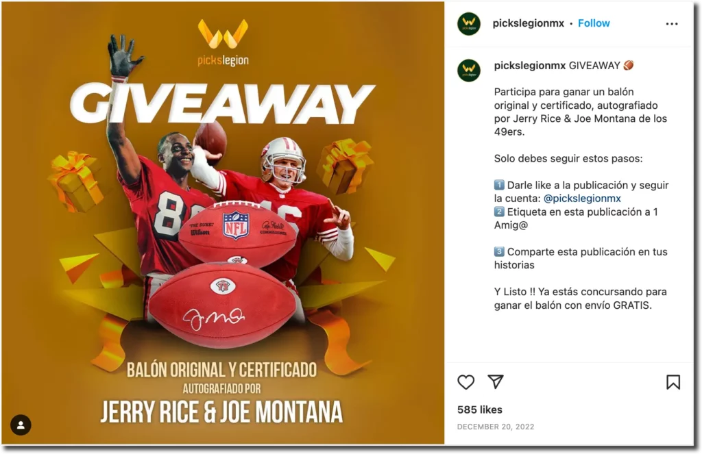 Sorteo Facebook Super Bowl