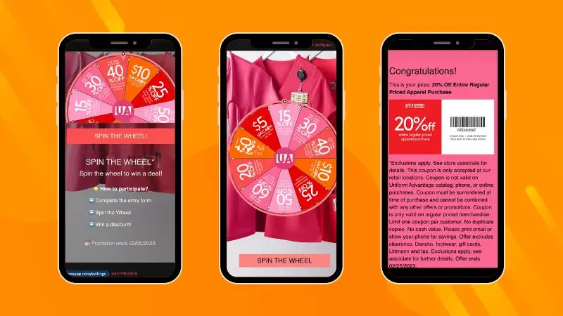 Spin the Wheel promotion