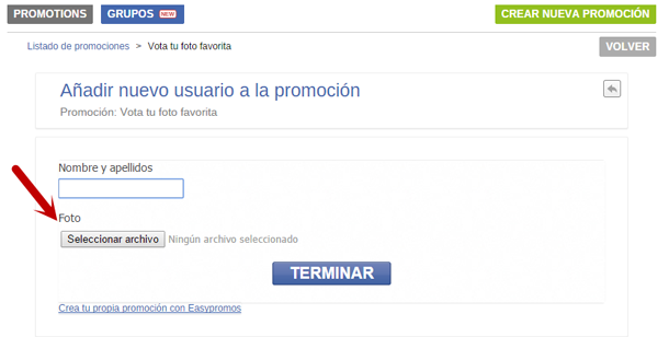 Subir fotos