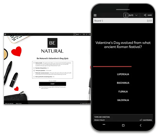 Celebrate Valentine's with a Timed Quiz