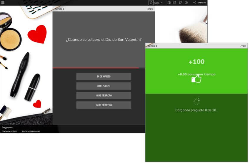 preguntas y puntos quiz con tiempo