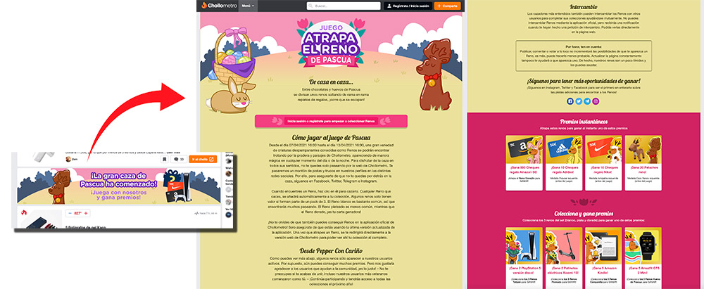 ejemplo de acción promocional de Chollometro