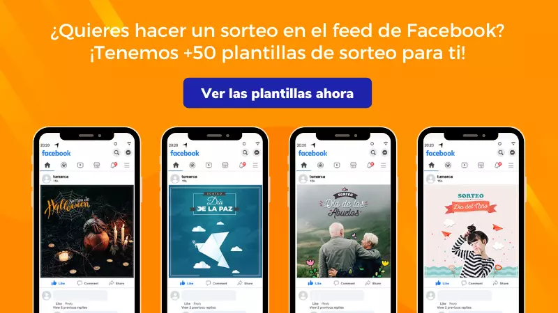 más de 50 plantillas de sorteo en facebook