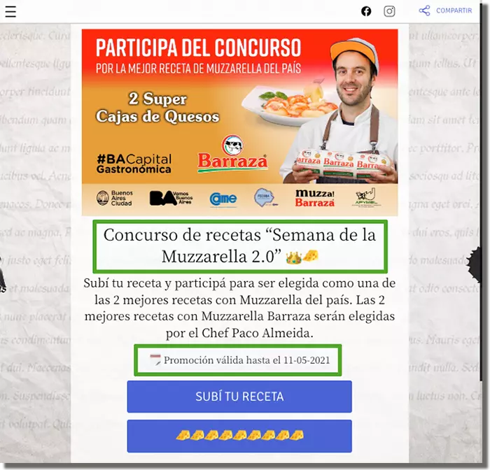 Writing Contest: Share your recipie with mozzarella
