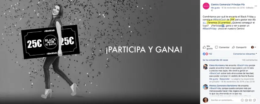 ejemplo de sorteo de black friday con varios ganadores