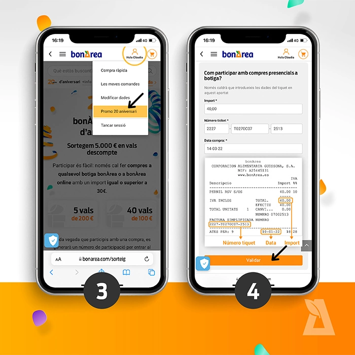 dinámica para participar en el sorteo de bonÀrea