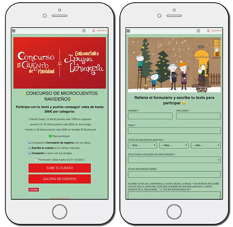 Captación de leads con un concurso de textos de Navidad