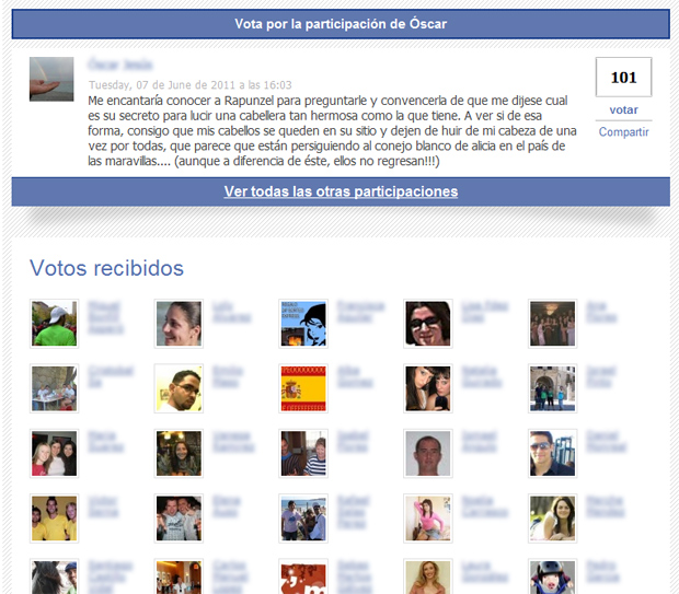 Votos en Easypromos