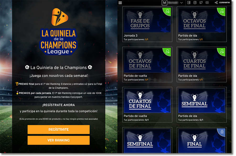 quiniela multijornada de la champions