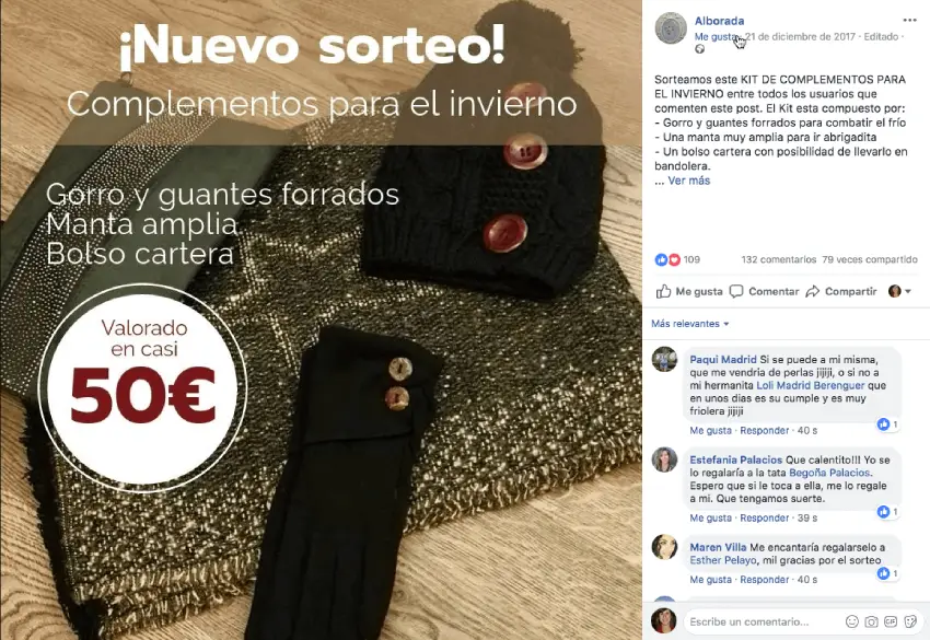 complementos sorteo invierno