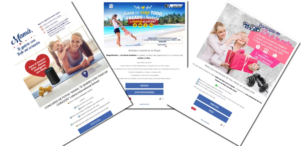 Promociones día de las madres, concursos de fotos