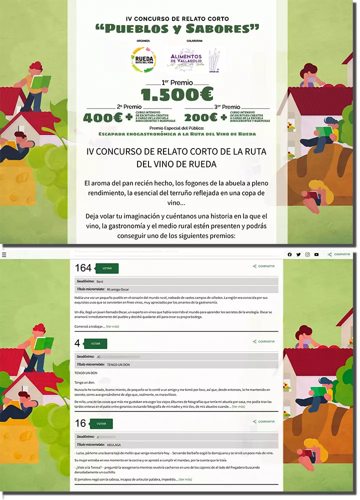 ejemplo de concurso de relatos para promoción turística