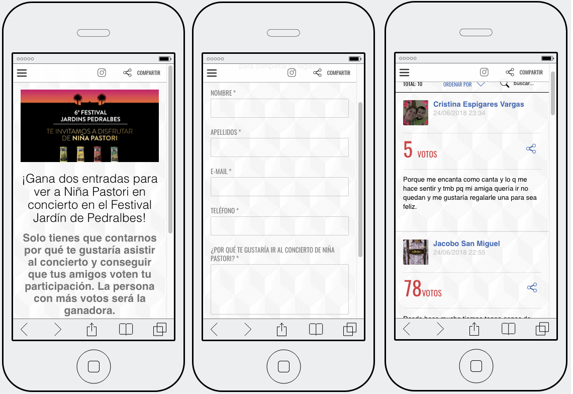 Ejemplo de concurso de textos para promocionar un festival de música