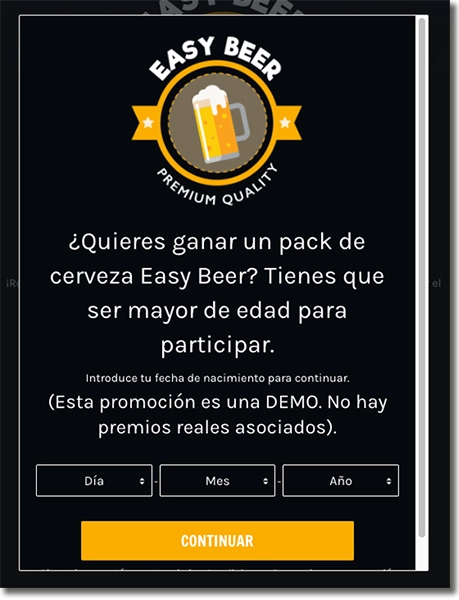 promoción de bebidas alcohólicas: control mayores edad