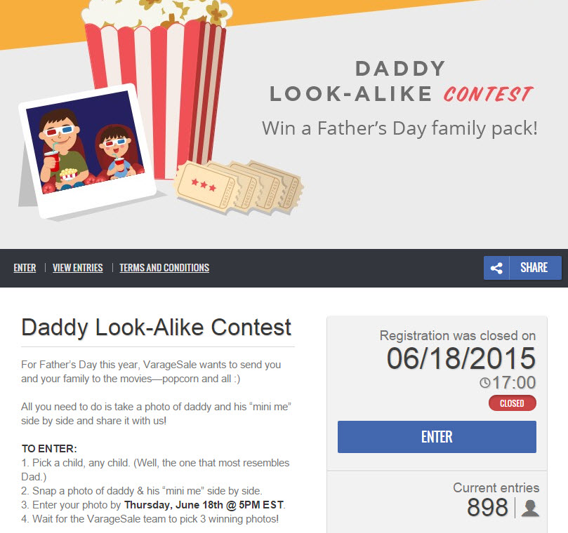 Concurso de fotos en Facebook