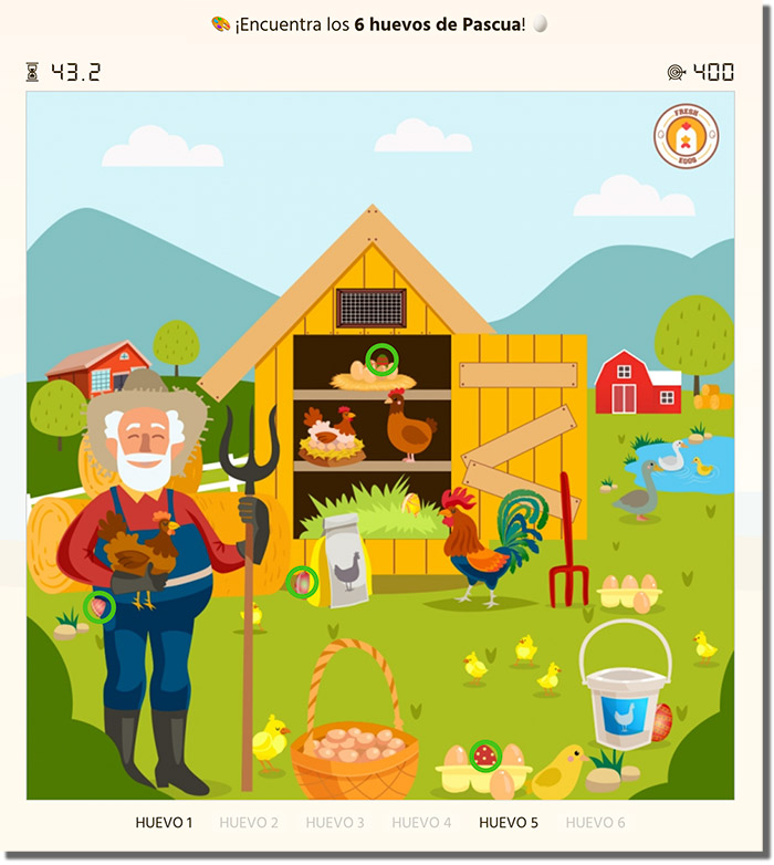 ejemplo de juego para buscar huevos de pascua