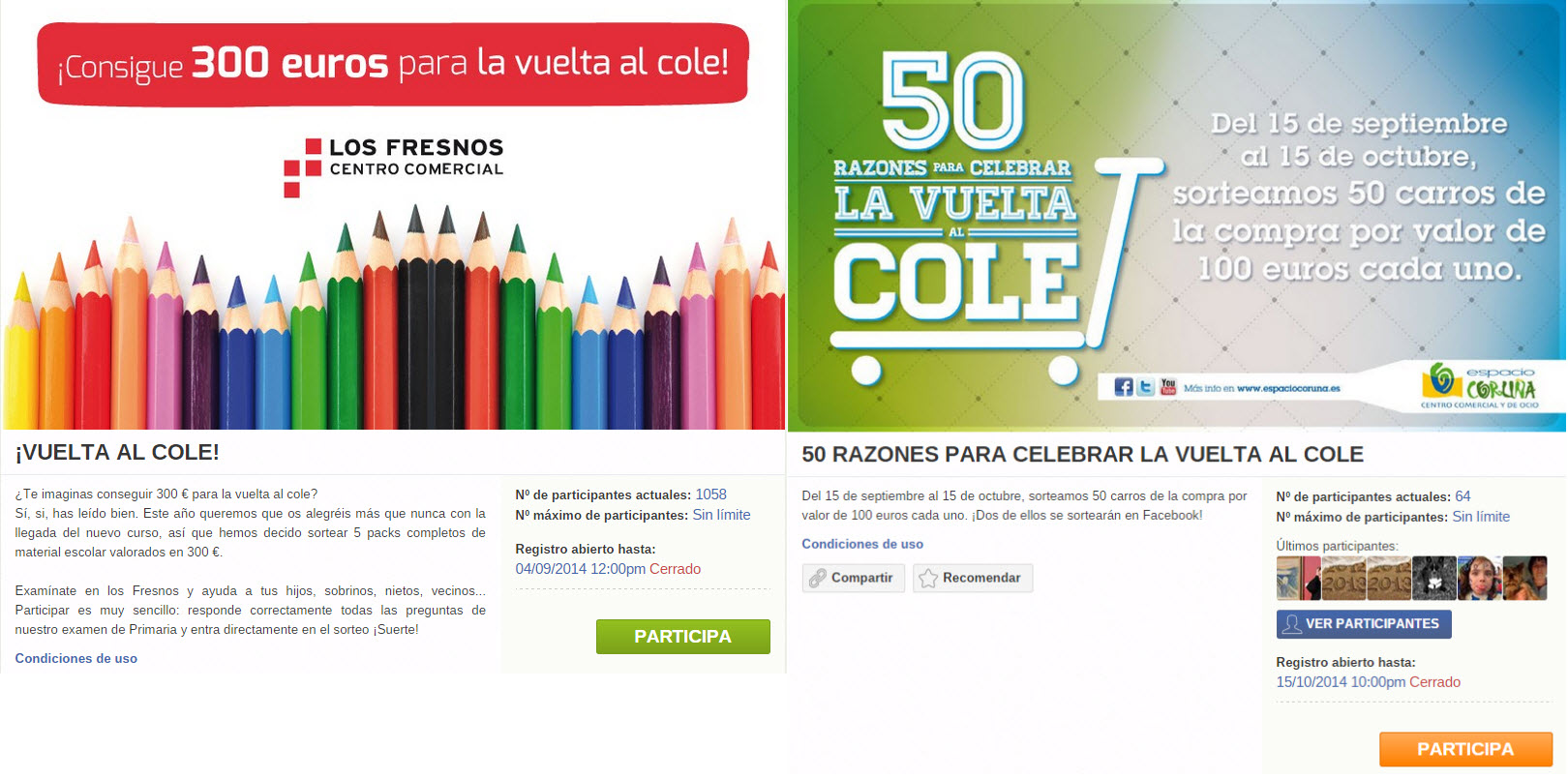 descuentos y vales canjeados
