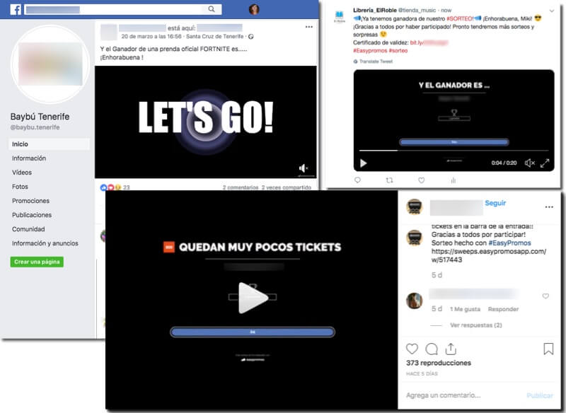 difundir_video_ganadores_facebook_instagram_twitter