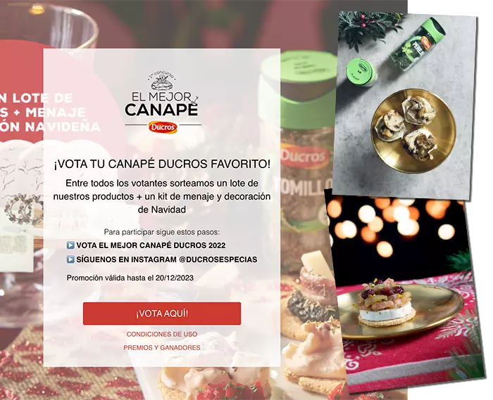 ejemplo de vota tu favorito de Navidad