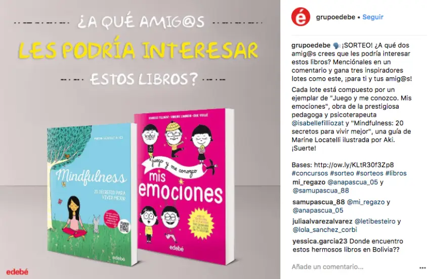sorteo en Instagram