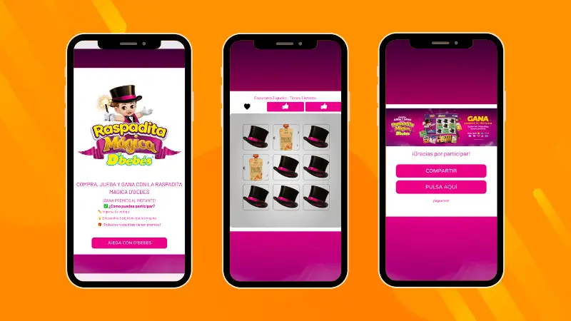 ejemplo de juego descubre y gana con premios