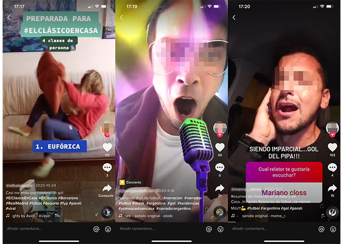 ejemplo de vídeos de goles de tiktok