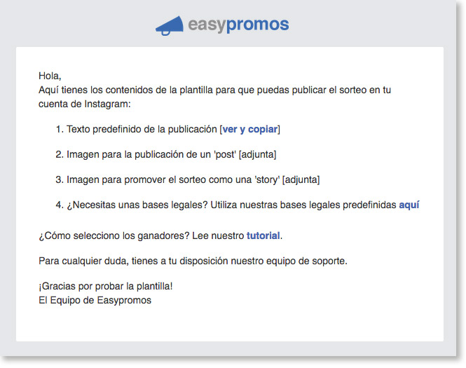 ejemplo de email con recursos de una plantilla