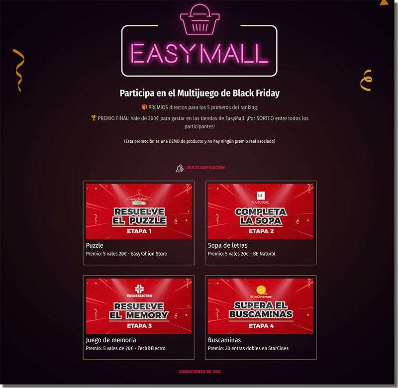 ejemplo de promoción multietapa