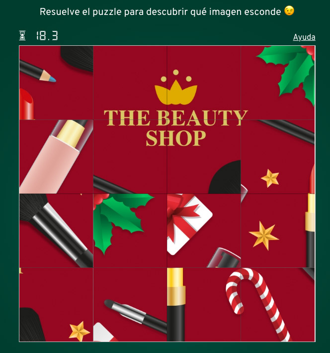 Promoción de navidad: The beauty shop