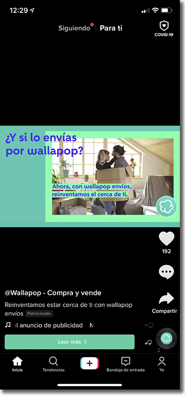ejemplo TikTok ads