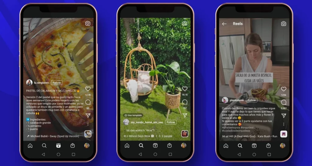 ejemplos instagram reels