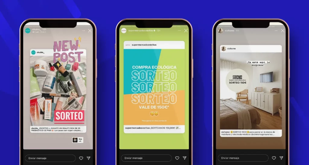 ejemplos del uso de stories para atraer trafico