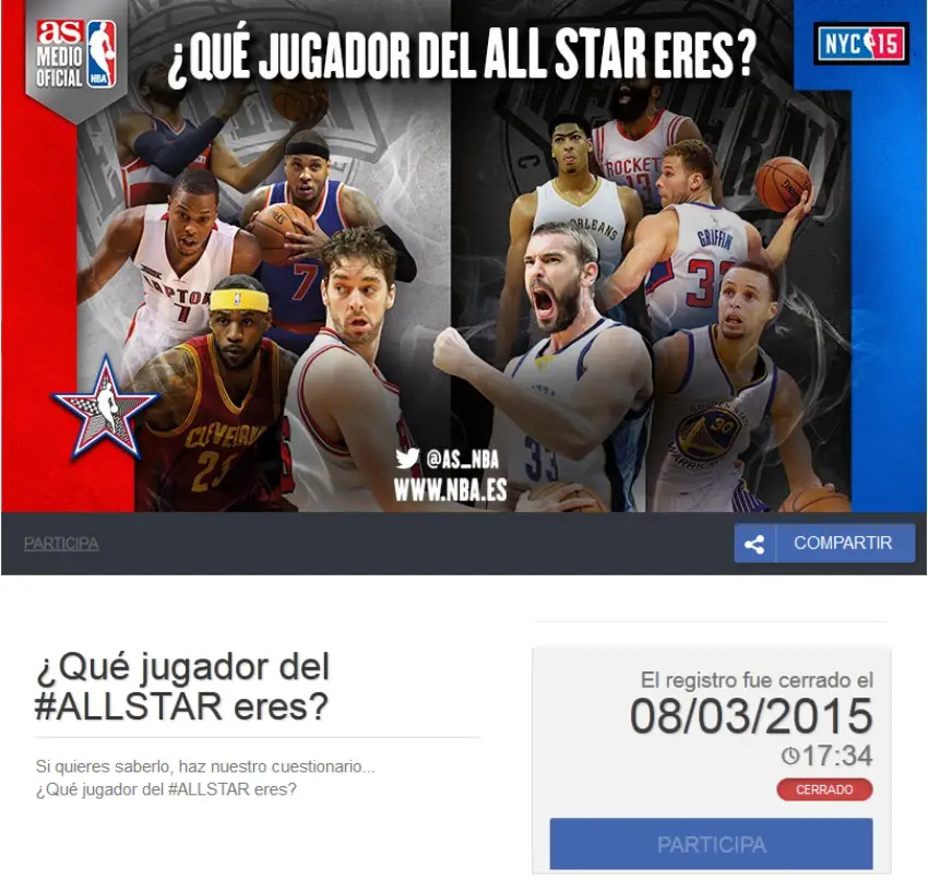 evento deporte online Allstar