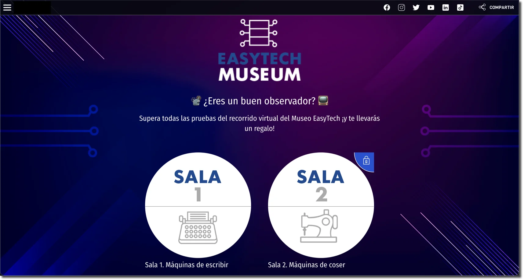 web experiencia interactiva recorrido museo