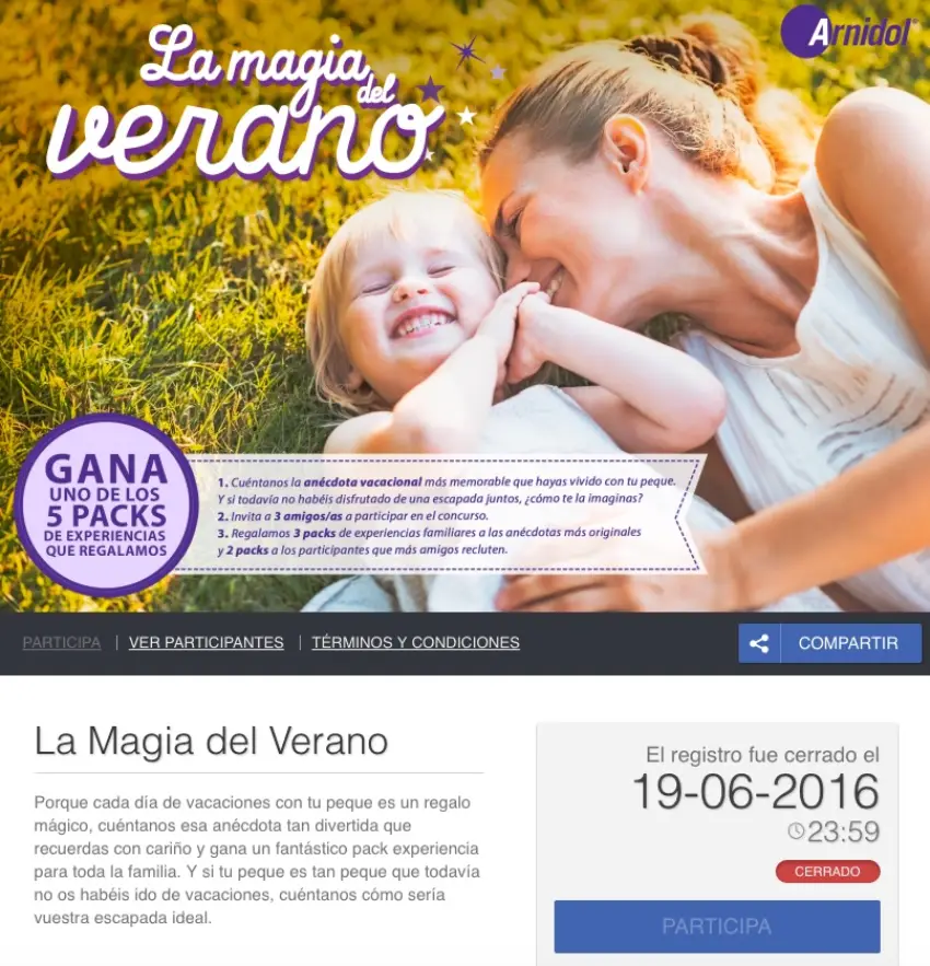 experiencias elegibles