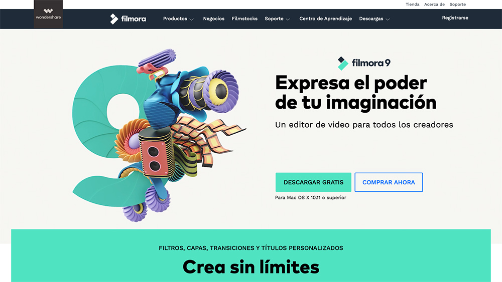 herramienta para crear videos Filmora9