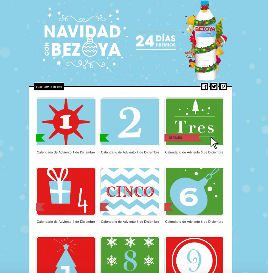 grupo Bezoya: Calendario de adviento online